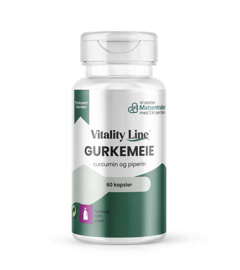 Gurkemeie 600 mg 60 kapsler