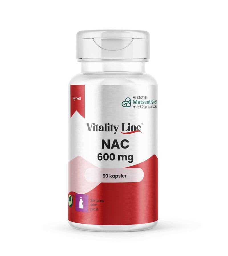 NAC 600 mg 60 kapsler