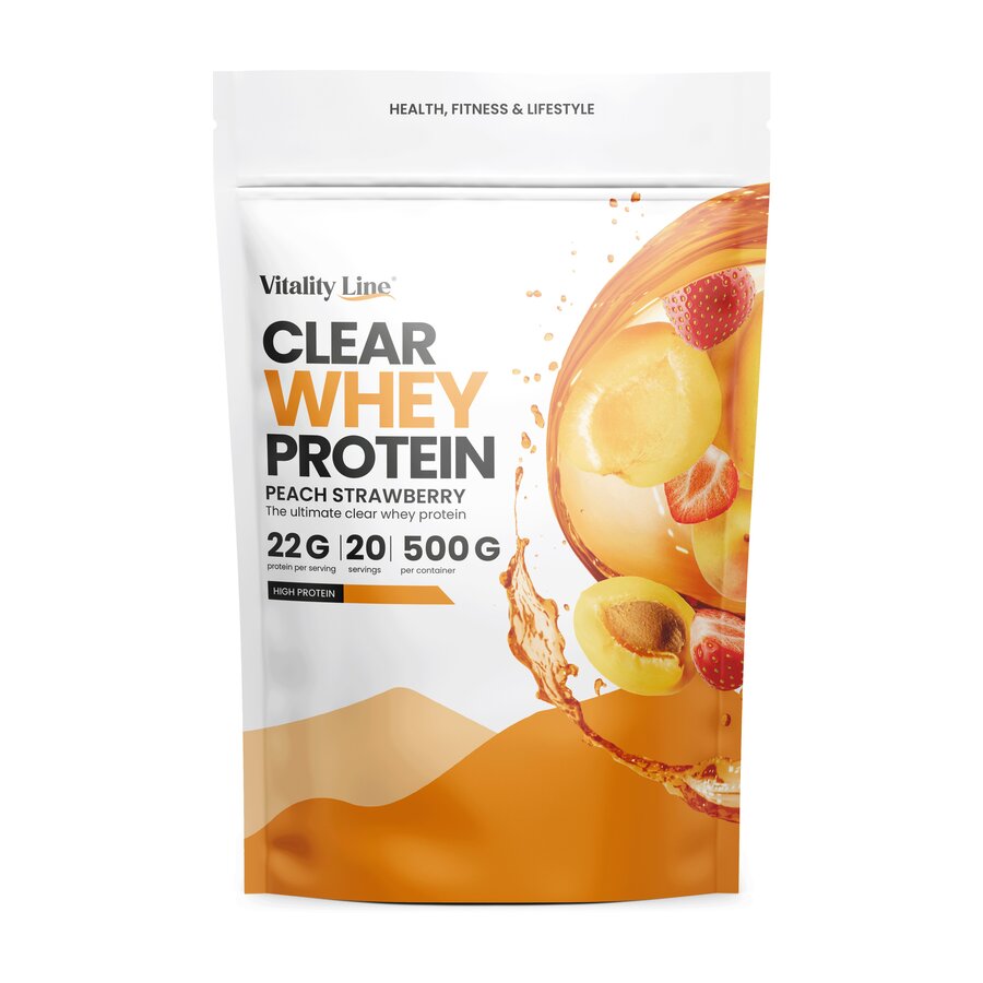 Clear whey peach strawberry 500 g