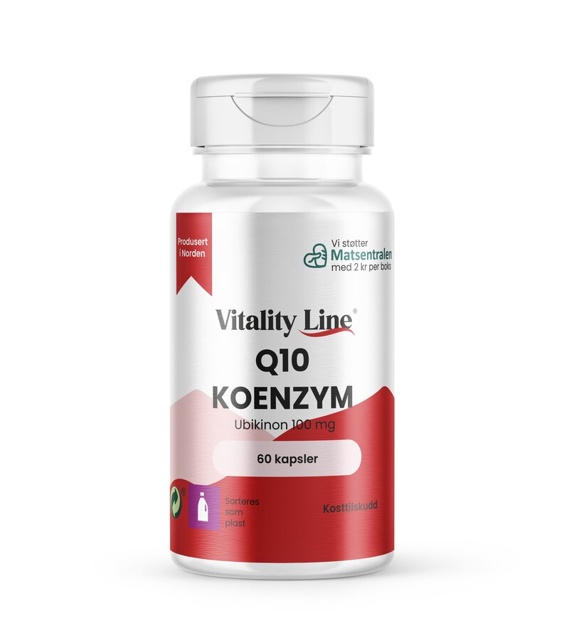 Q10 100 mg 60 kapsler