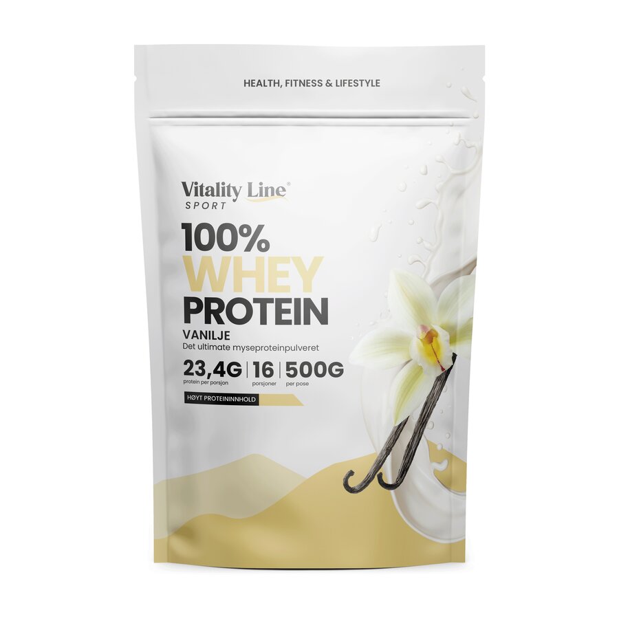 100% myseprotein vanilje 500 g