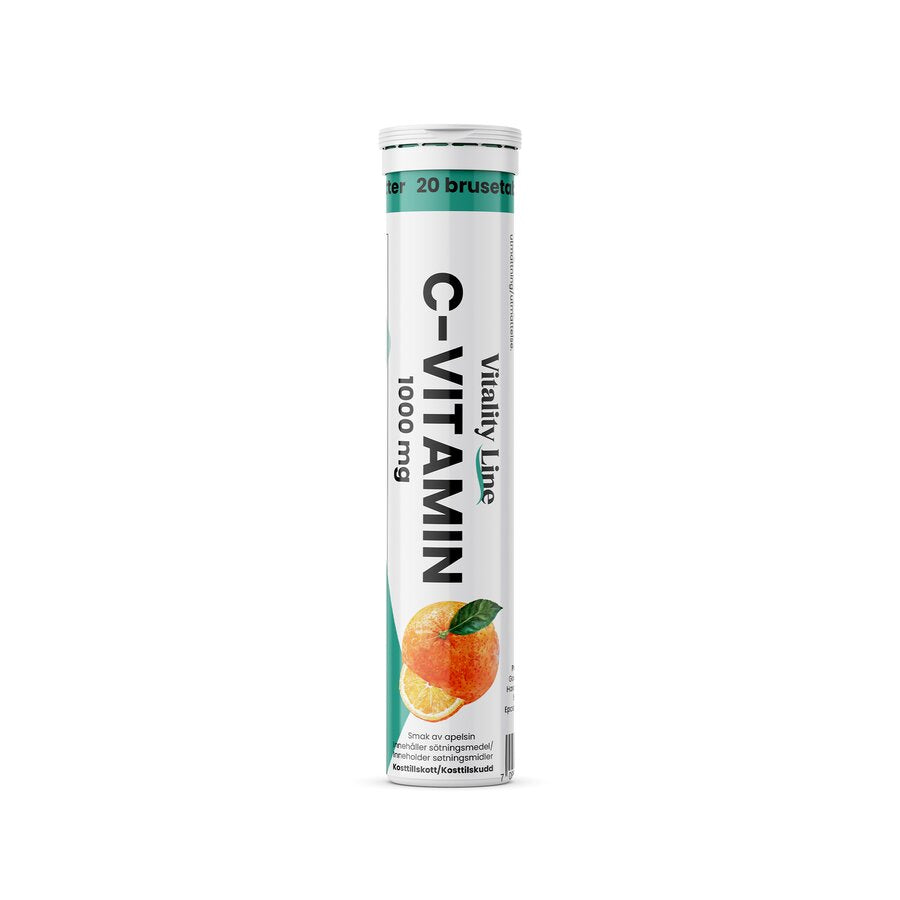 C vitamin brusetablett appelsin 20 stk